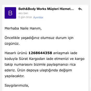 Kırık Mum Ve Yetersiz Kargo Hizmeti