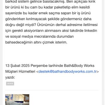 Kırık Mum Ve Yetersiz Kargo Hizmeti