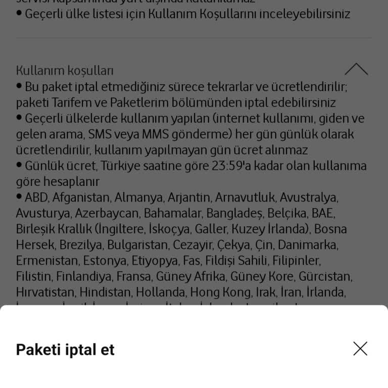 Yanlışlıkla Alınan Yurt Dışı Paketi İptal Sorunu