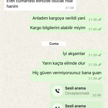 Sipariş Sonrası Hayal Kırıklığı