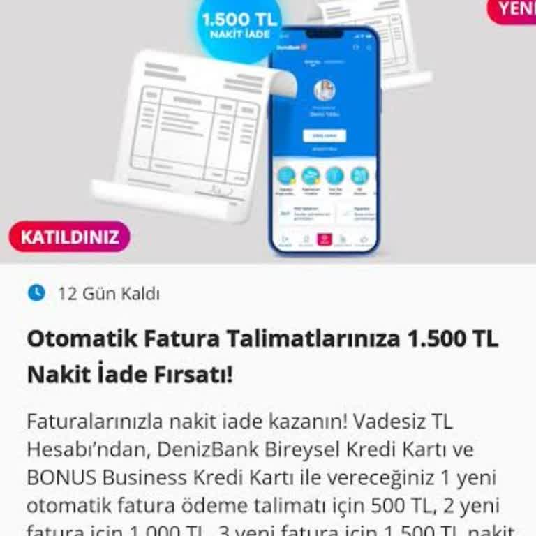 Denizbank'ın Söz Verip Tutmadığı İade Kampanyası
