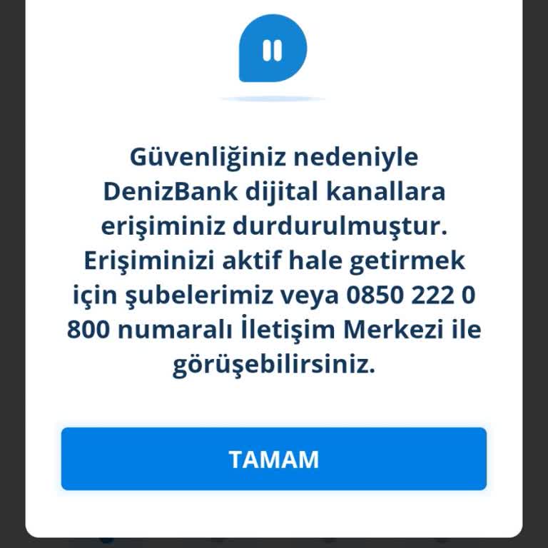 Denizbank'ın Sürekli Bloke Sorunu Mağduriyeti