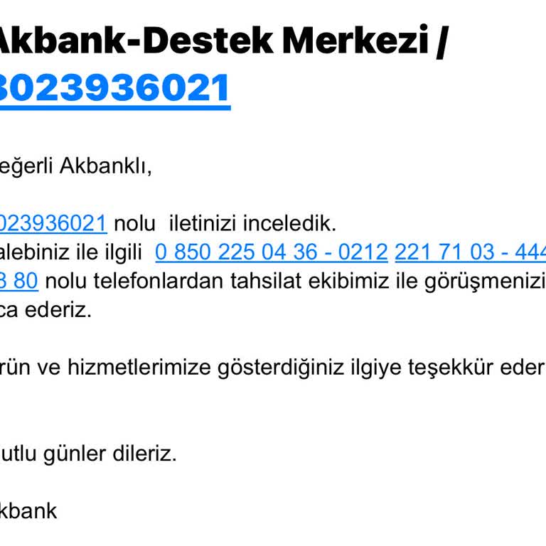 Akbank'tan Cevap Beklerken Hayal Kırıklığı