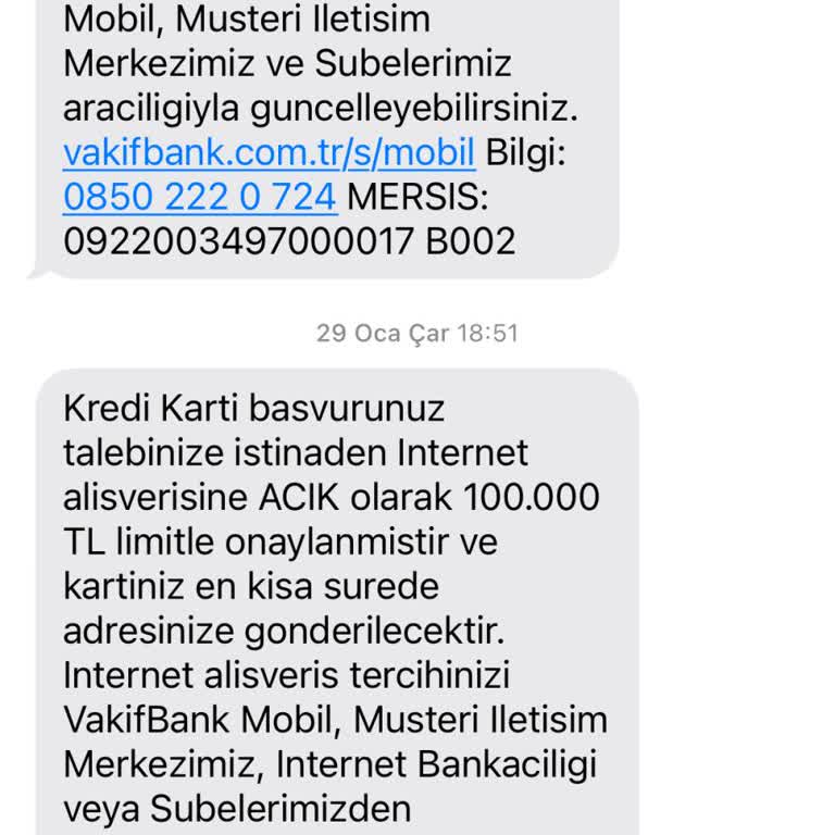 VakıfBank Kredi Kartı Teslimat Sorunu