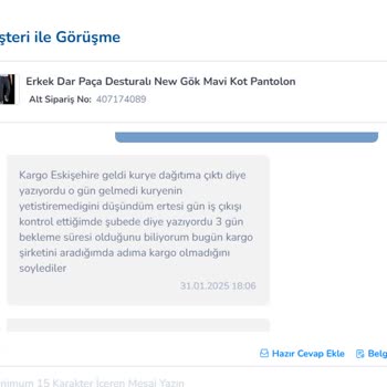 Kargo Teslimatında Yaşanan Sorunlar