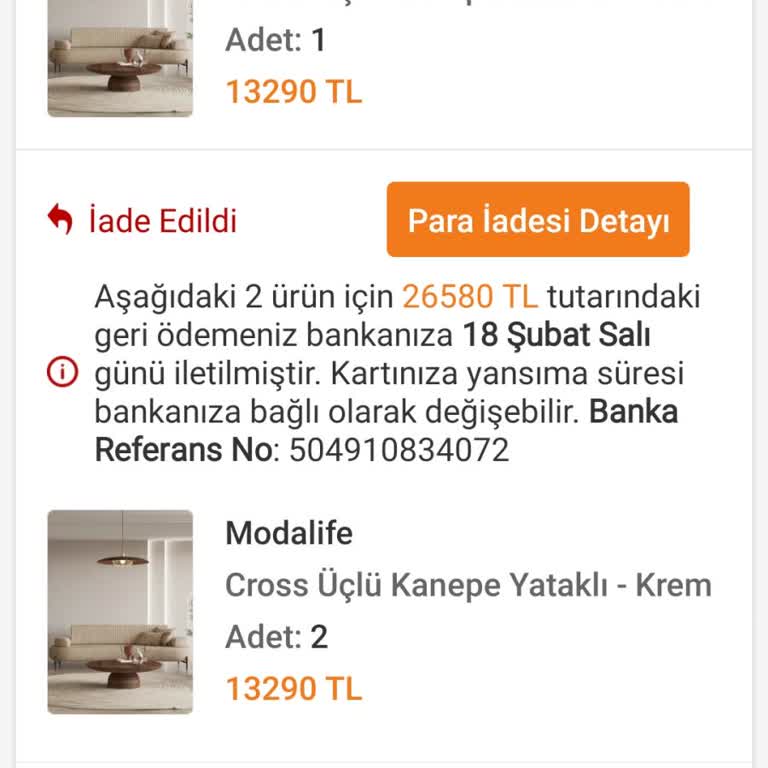 Trendyol'dan İptal Edilen Koltuk Siparişi Mağduriyeti