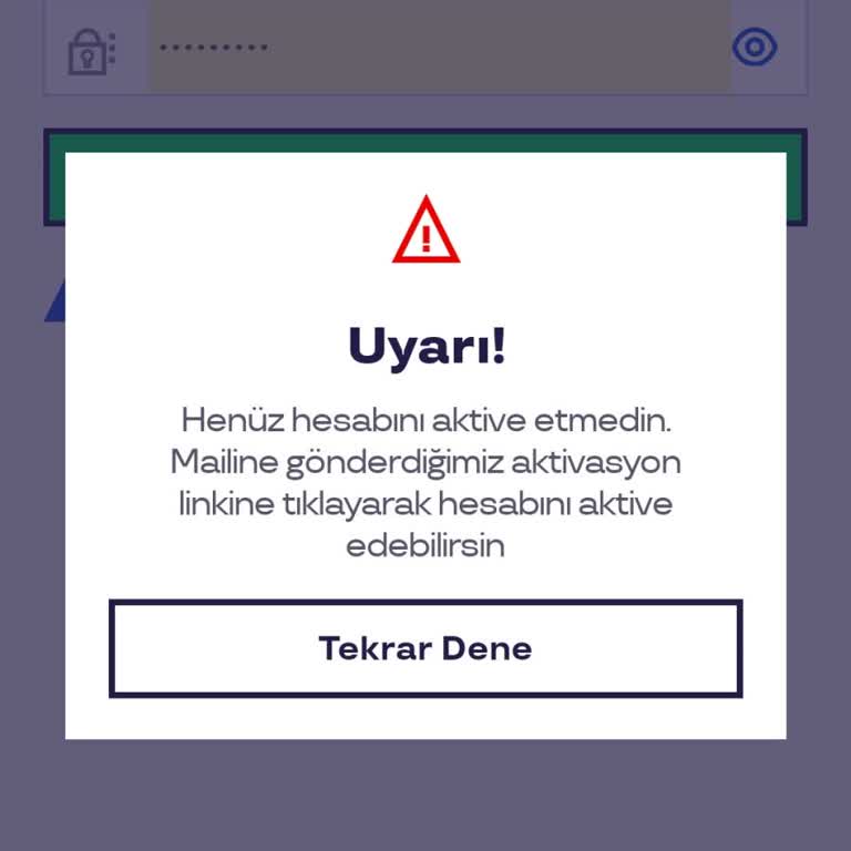 Aktivasyon Kodu Sorunu: Hesabımı Aktive Edemiyorum