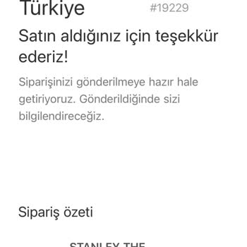 Termos Türkiye'den Sipariş Sorunu Ve İletişim Eksikliği