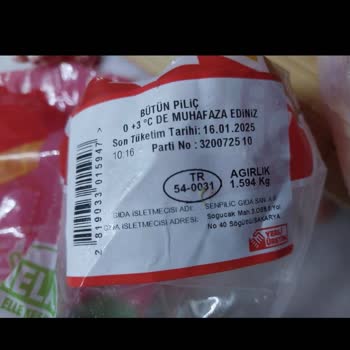 Şenpiliç Tavuğunda Yabancı Madde Şoku!