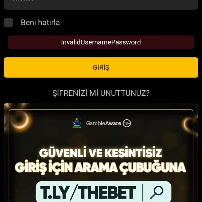 Thebet Sitesinde Kazancım Engellendi