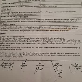 Samsung Bulaşık Makinesi Ve İade Süreci Sorunları