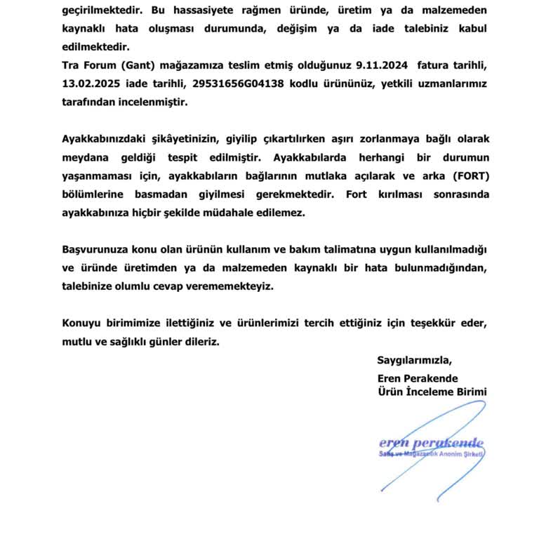Kısa Sürede Deforme Olan Ayakkabı Sorunu