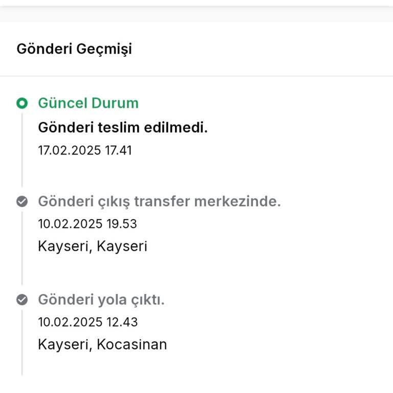 Trendyol Siparişim Aras Kargo Tarafından Teslim Edilmedi Ve Geri Gönderildi