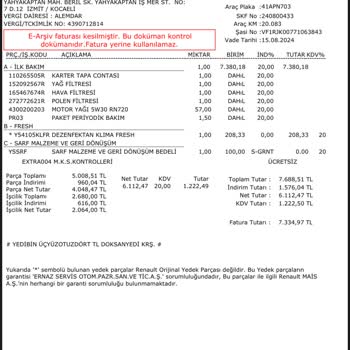 Yeni Araçta Fren Disk Sorunu Ve Garanti Kapsamı Dışında Bırakılması