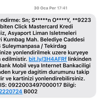 Teslim Edilmeyen Kartla Yapılan Harcama İptal Edilmiyor