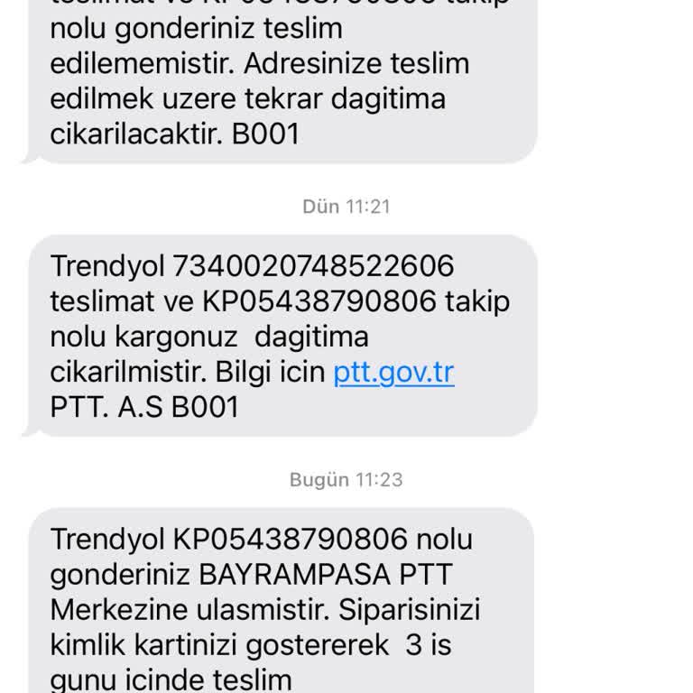 Teslim Edilmeyen Kargo Ve Yanıltıcı Bildirimler