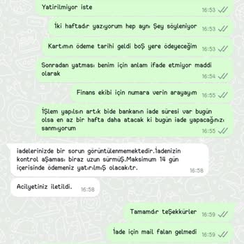 İade Sürecindeki Uzun Bekleyiş