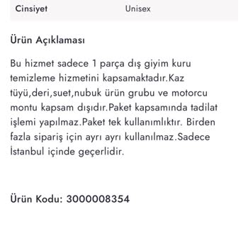 Temiz.co Kuru Temizleme Paketinde Eksik Bilgi Ve İptal Sorunu