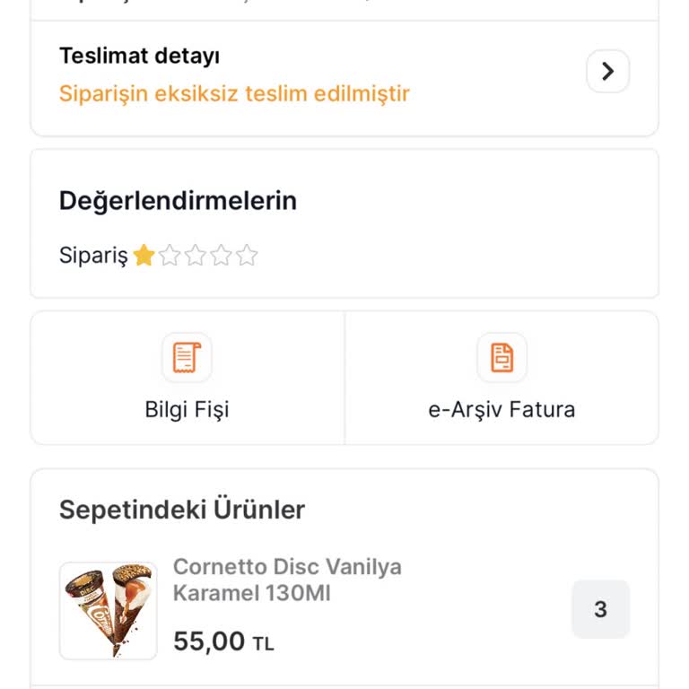 Migros Yanlış Teslimat Ve İade Sorunu