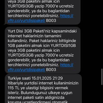 Vodafone'un Haksız İnternet Kullanım Ücreti
