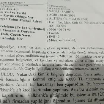 Halkbank'tan Yanıtsız Kalan Hatalı İşlem Şikayeti