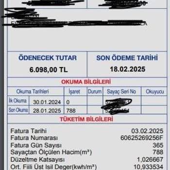Haksız Doğalgaz Faturası Ve İlgisiz Müşteri Hizmetleri