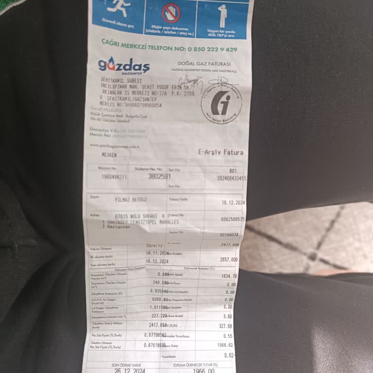 Doğalgaz Faturası Ve Müşteri Hizmetleri Sorunu