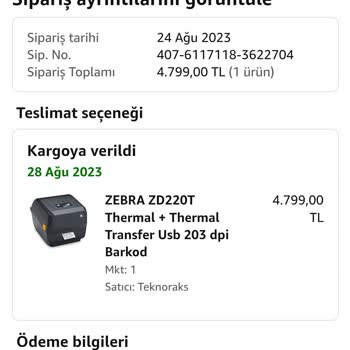 Yeni Alınan Barkod Yazıcıda Kırmızı Işık Sorunu Ve Yüksek Servis Ücreti