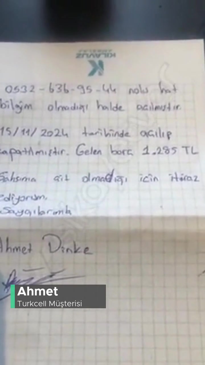 Turkcell Adıma Alakasız Hat Açılmış videonun kapak resmi