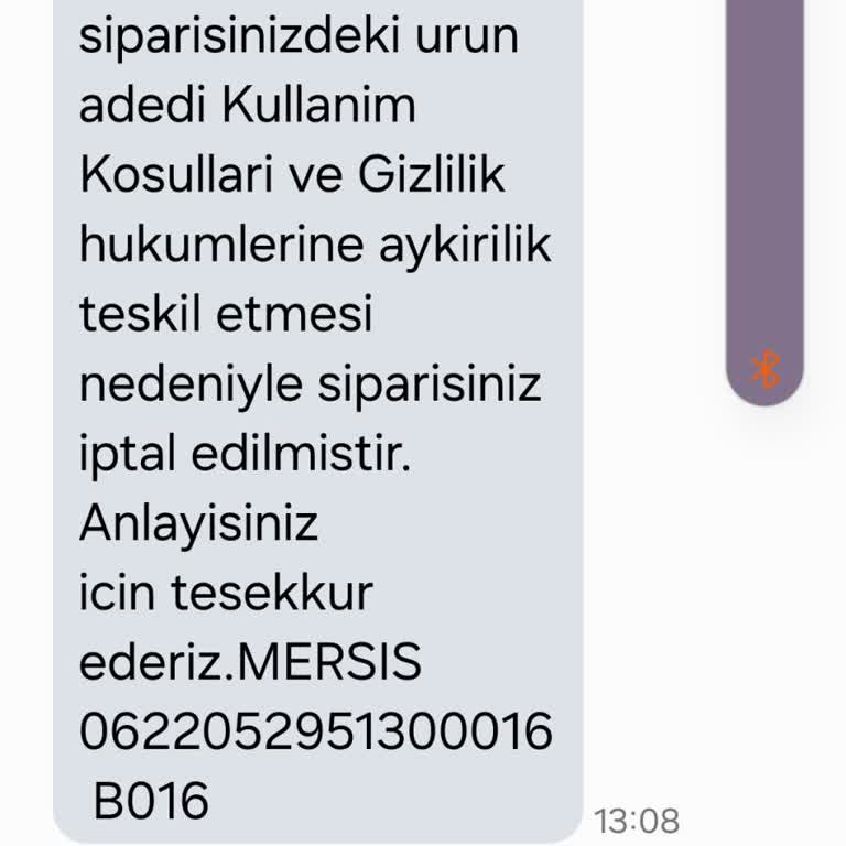 Migros Sanal Market'te İptal Edilen Sipariş Ve Geciken İade