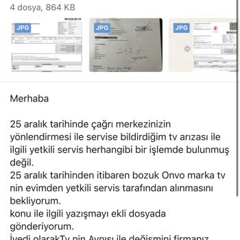 Onvo TV Servis İlgisizliği