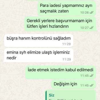 İade Ve Değişim Sürecinde Yaşanan Sorunlar