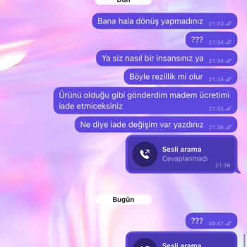 İade Sürecinde İletişim Sorunu