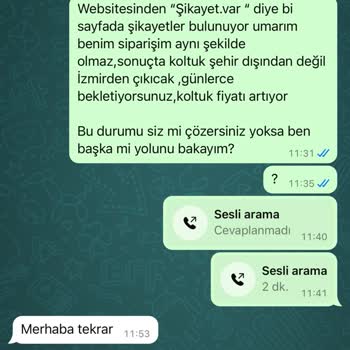 İzmir'den Sipariş Ettiğim Pedikür Koltuğu Bir Türlü Gelmiyor!