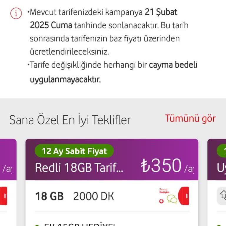 Vodafone'un Orantısız Fiyat Artışı Ve Rekabet Endişesi