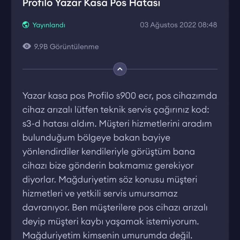 Ödeal Şirketinin Haksız POS Cihazı Talepleri