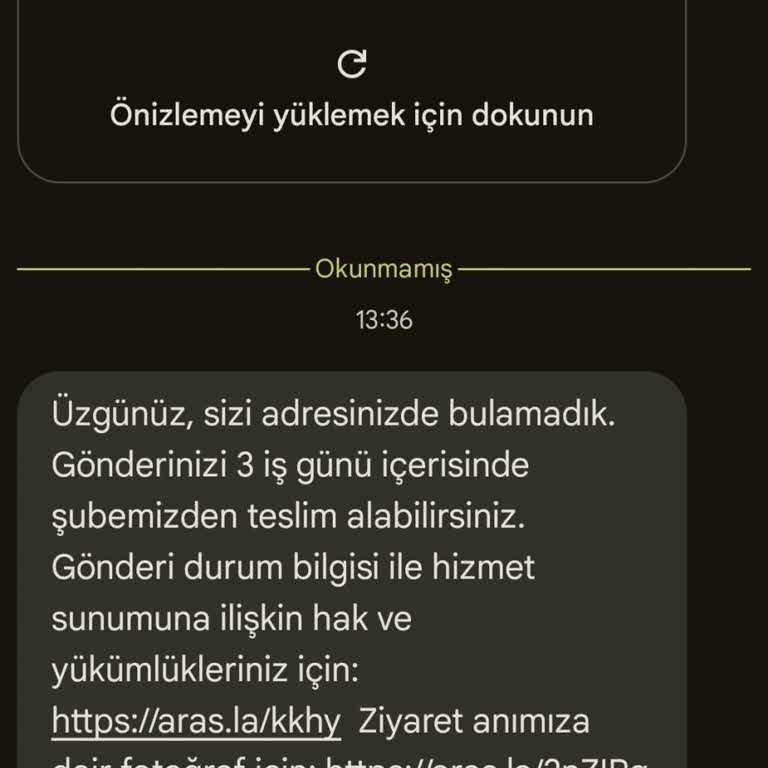 Aras Kargo'nun Teslimat Sorunu Ve İletişim Eksikliği