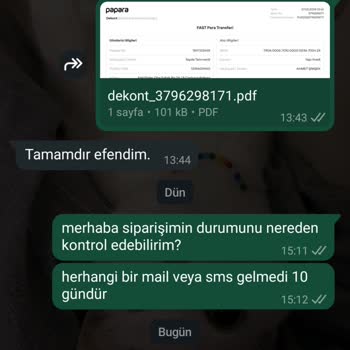 Motor Yedek Parça Siparişimde Yaşadığım Sorun