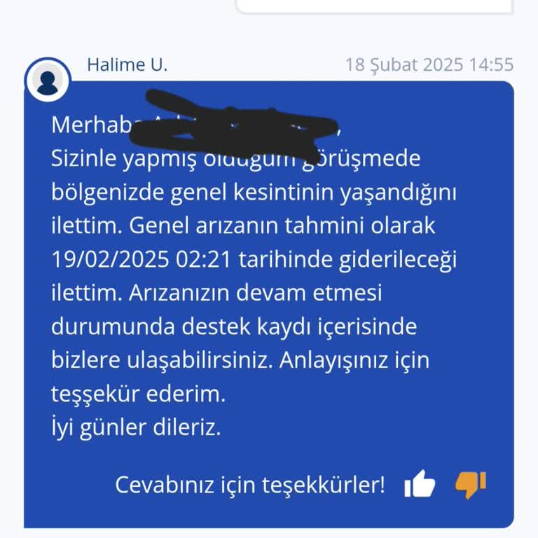 İzin Günümde İnternet Kesintisi Mağduriyeti