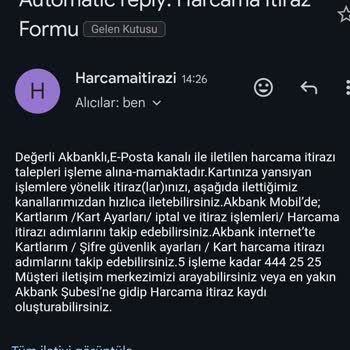 Akbank İade Sürecinde Yaşanan Sorunlar Ve İletişim Eksikliği