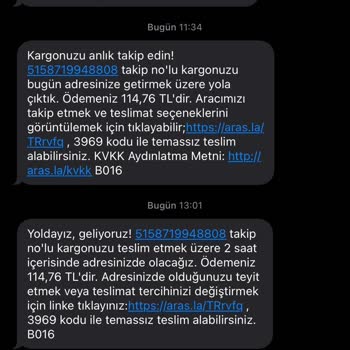 Aras Kargo İle Teslimat Sorunu Ve İletişim Eksikliği