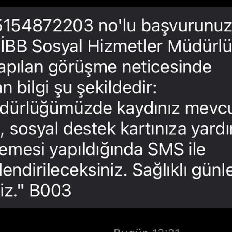 Sosyal Destek Kartı Mağduriyeti