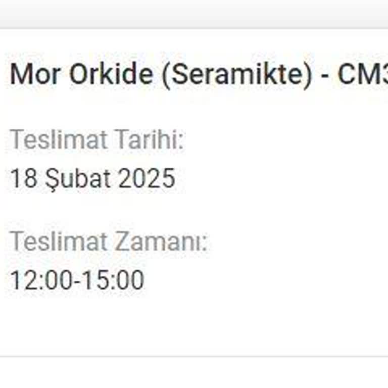 Zamanında Teslim Edilmeyen Orkide Ve İletişim Sorunları