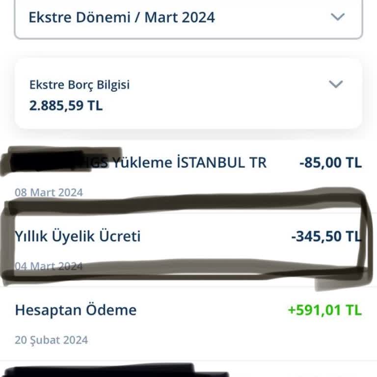 Haksız Kart Ücreti İadesi Talebi