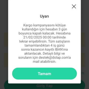 Dolap Uygulamasında Haksız Ceza Ve Hesap Kısıtlaması