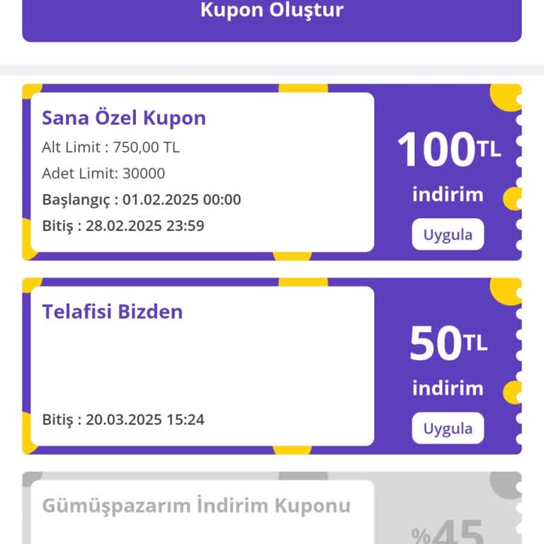 Sipariş İptali Ve Yetersiz Telafi Kuponu