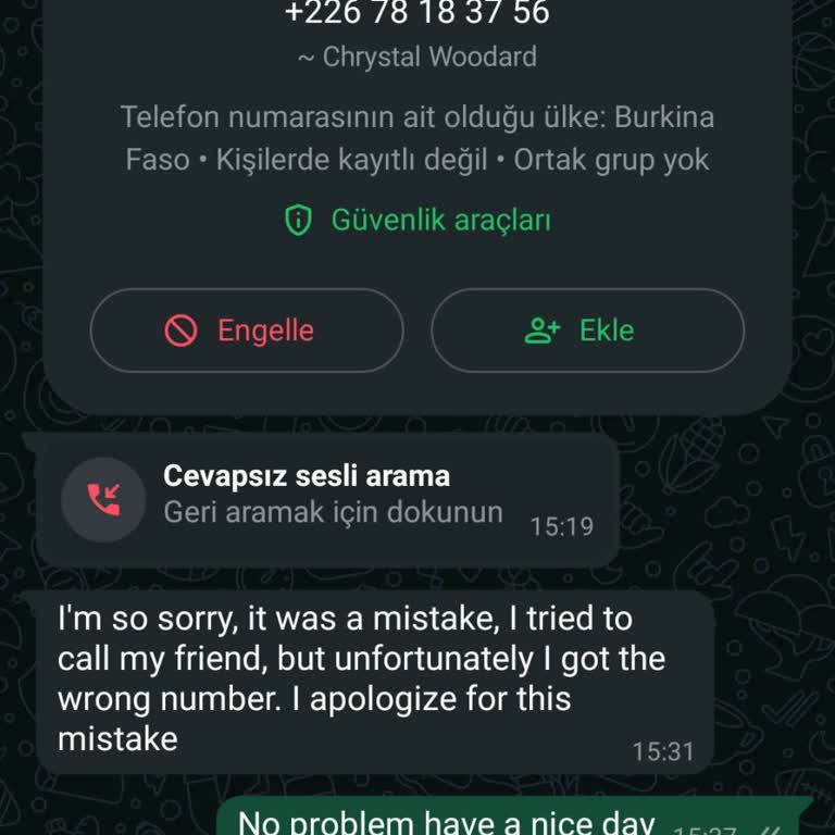 Bilinmeyen Numaradan Gelen Mesajla İlgili Güvenlik Endişesi