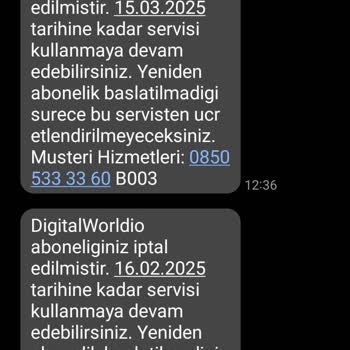 Bilgim Dışında Yapılan Abonelik Ücretlendirmesi