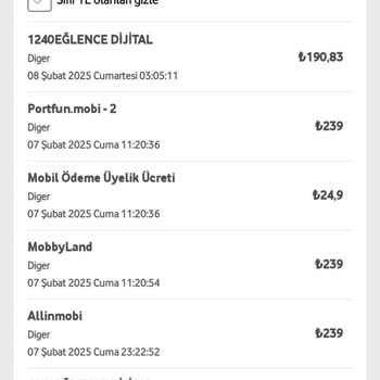 Vodafone Faturasında Bilinmeyen Üyelik Sorunu