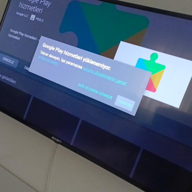 Axen TV'de Google Play Ve Netflix Güncelleme Sorunu